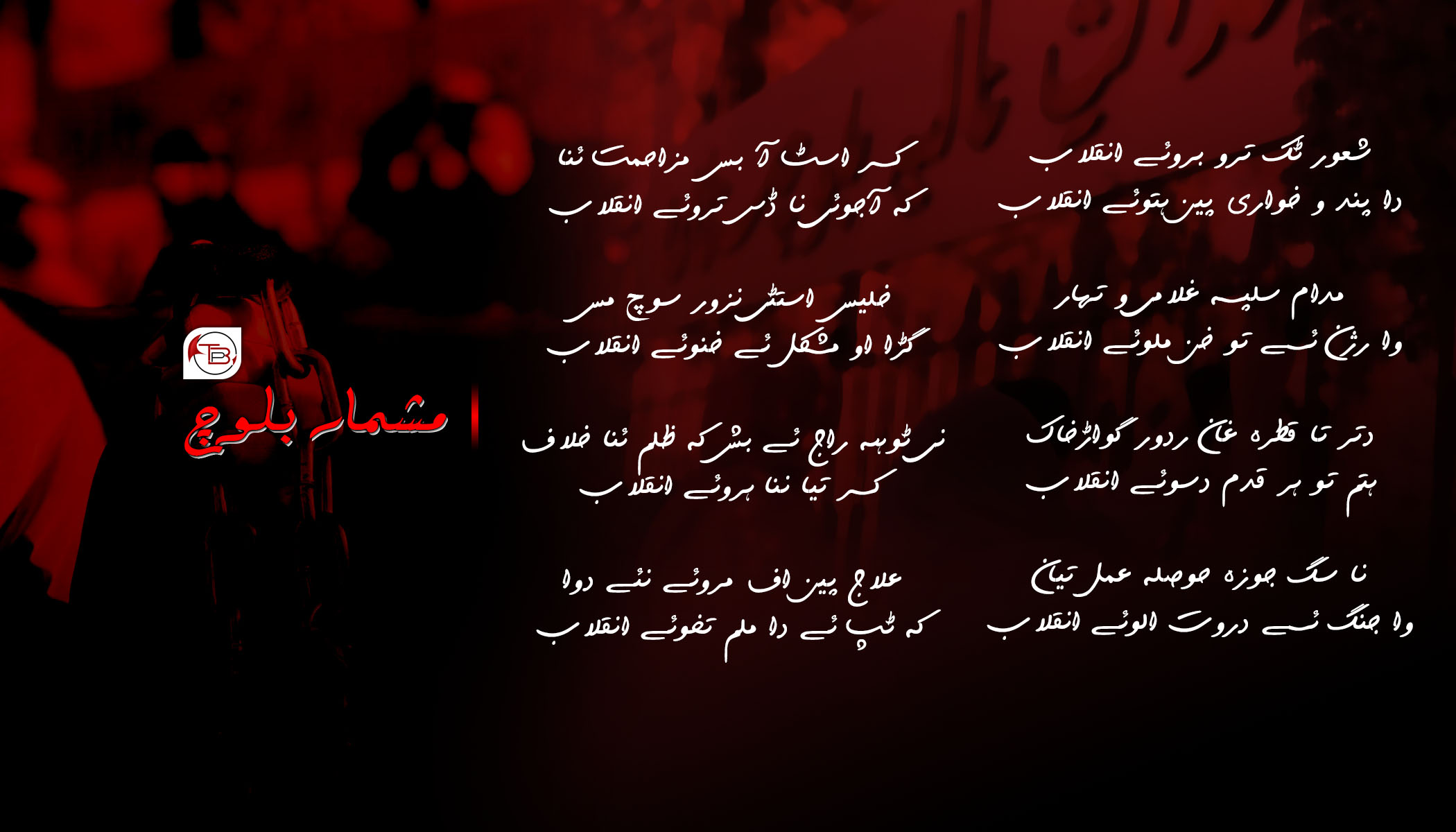 شعور ٹک ترو – مشمار بلوچ