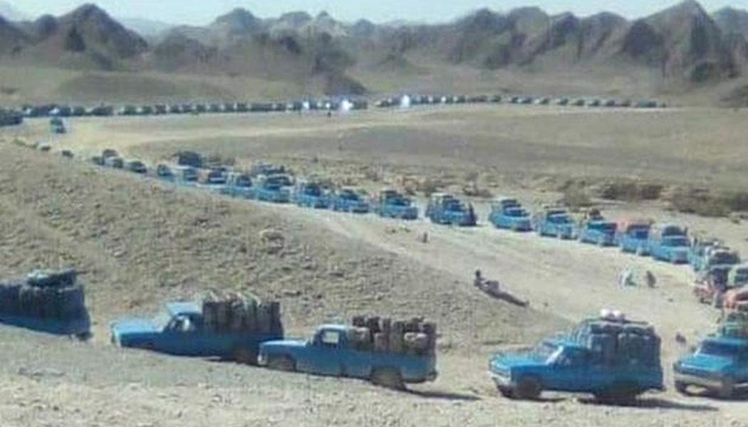 ماشکیل: ایرانی تیل دروک آ گاڑی تیا رکھ، ہزار آ بندغ آتے خواراک و دیر نا کمبوتی