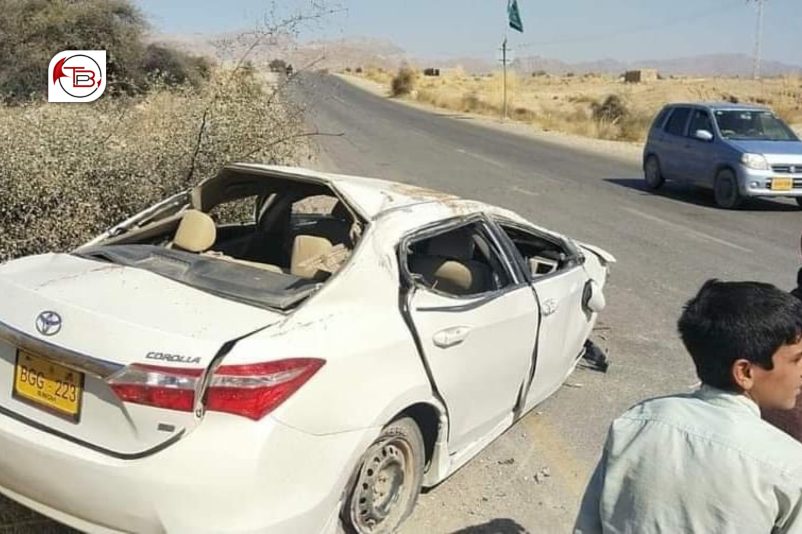 خضدار: روڈ شکست آتیٹ چار بندغ مرگ ئنا گواچی، چار ٹپی