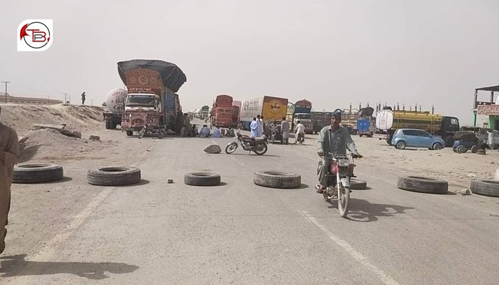 بلوچستان بجلی نا نیستی نا بر خلاف پہیہ جام ہڑتال