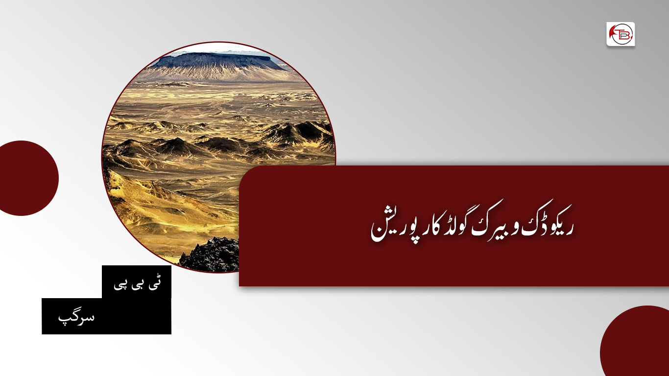 ریکوڈک و بیرک گولڈ کارپوریشن – ٹی بی پی سرگپ