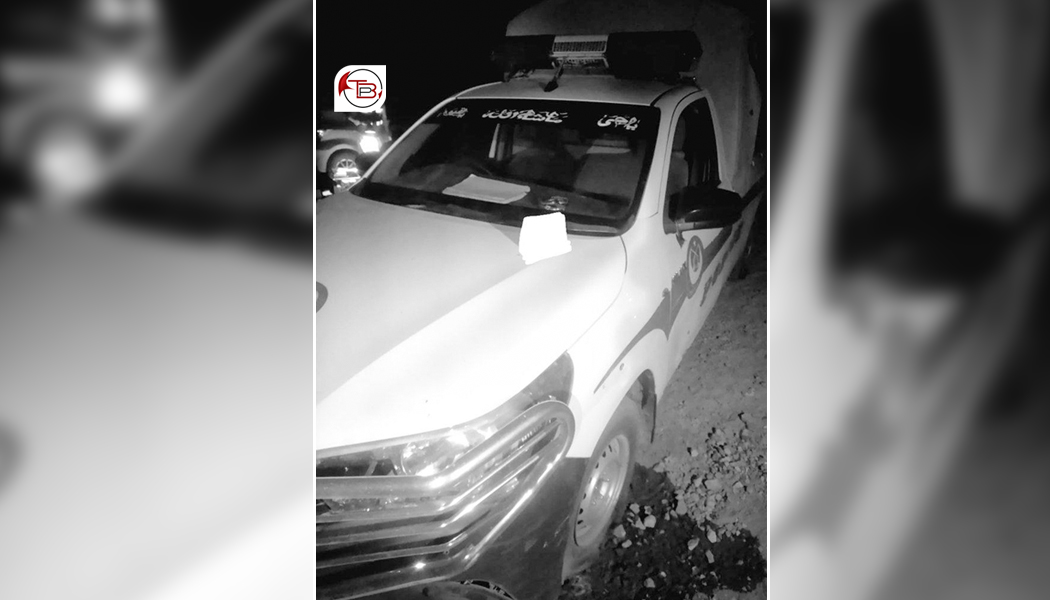 کوئٹہ: پولیس نا گاڑی آ جلہو، اسہ کارندہ ئس ٹپی