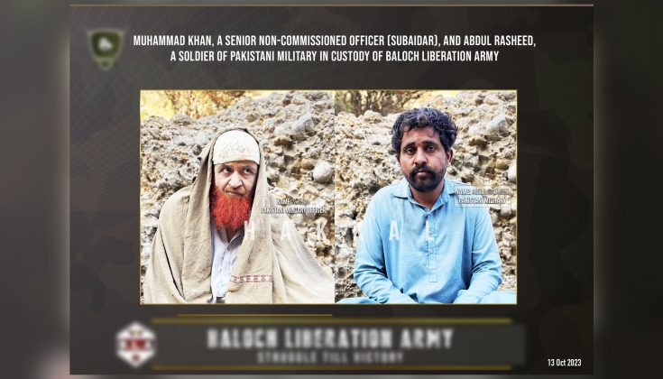 پاکستانی لشکر نا اسہ افسر اسیتون اوار اِرا کارندہ ءِ دزگیر کننگ نا ذمہ واری ءِ ارفنہ– بی ایل اے