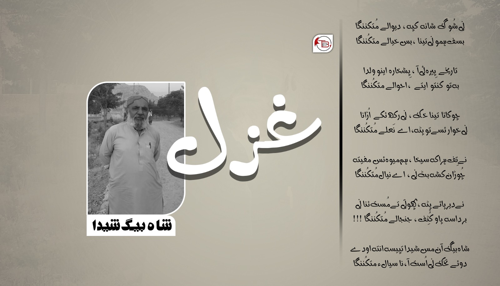 غزل | شاہ بیگ شیدا