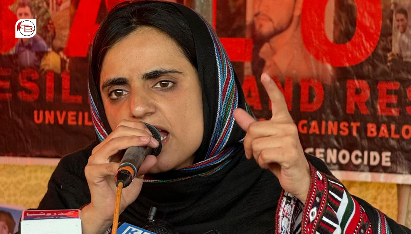 کراچی: بی وائی سی نا ڈپٹی آرگنائزر ءِ پانچ سنگت تون اوار تھانہ غان بیگواہ کننگانے۔ ماہ رنگ بلوچ